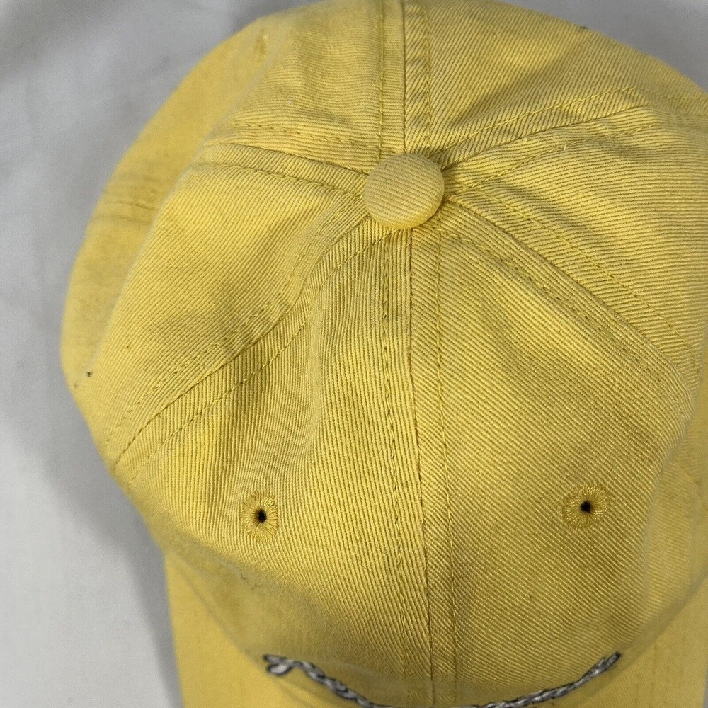 Aeropostale Varsity Squad 1987 Strapback Baseball Hat Cap Yellow One Size Fits - Picture 7 of 11